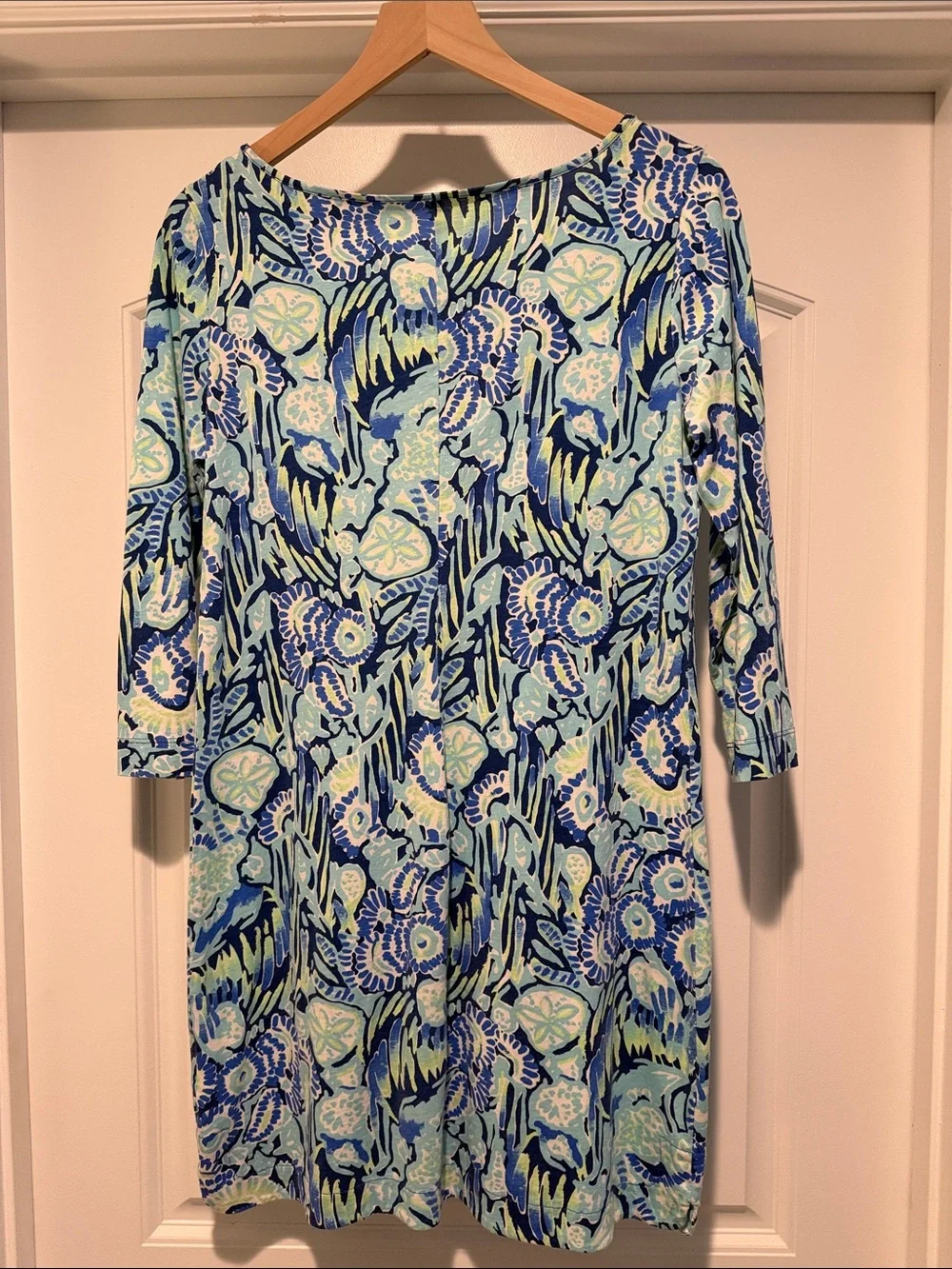 Lilly Pulitzer Blue Aqua Floral Mini Dress - Picture 3 of 3
